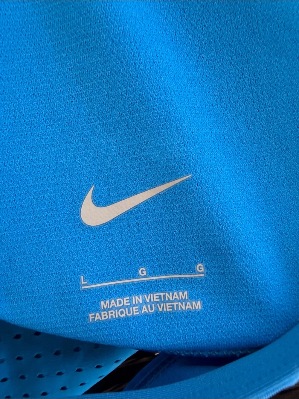 Nike Electric Blue Performance Tank with White Swoosh size L